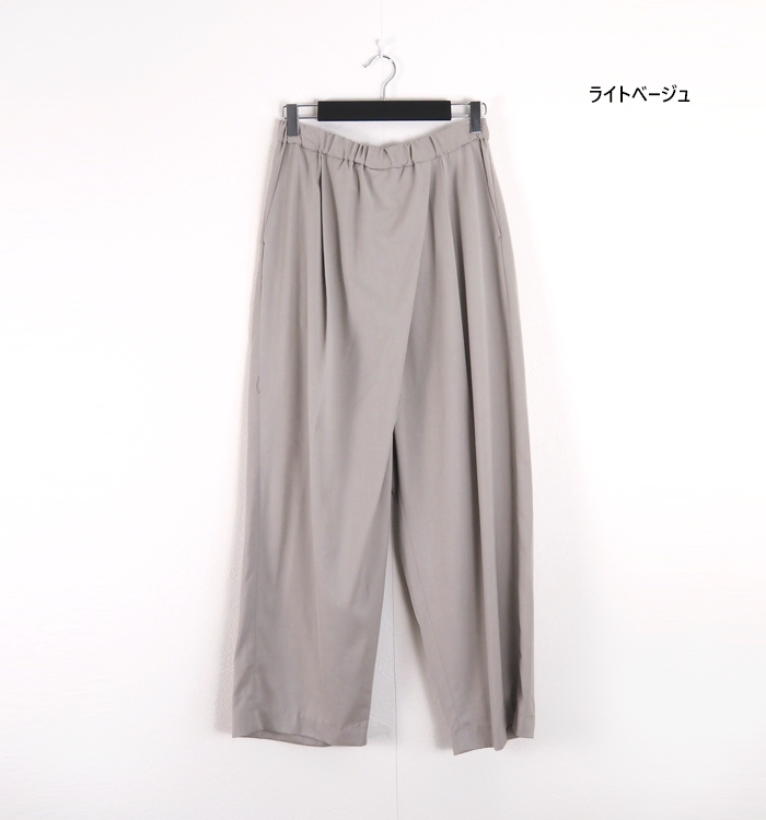 mizuiro ind ミズイロインド ワイドパンツ ラップ風 レディース