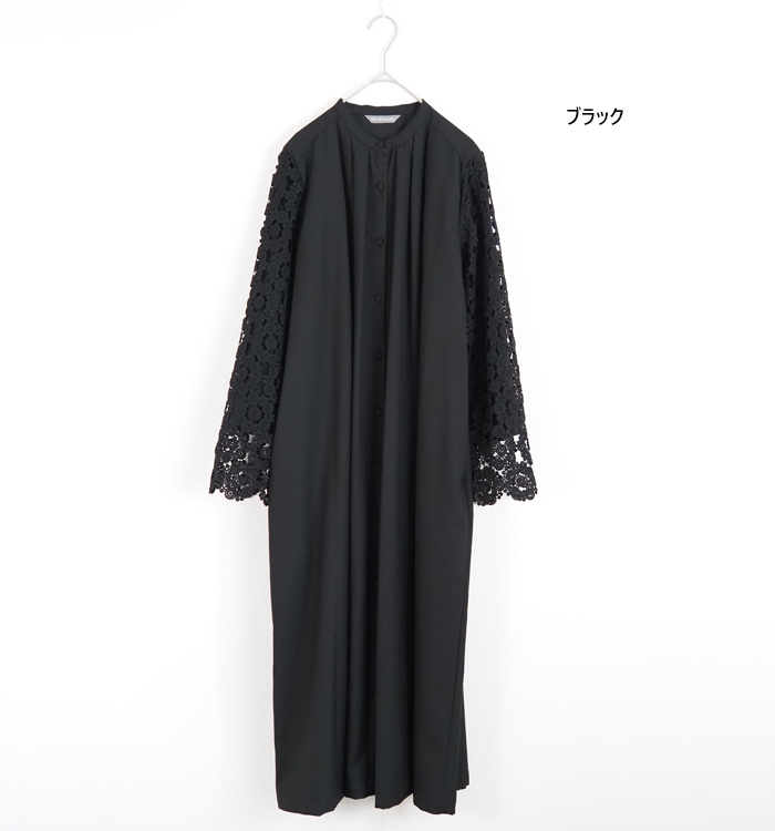PONT DE CHALONS ポンデシャロン レース袖オケージョンワンピース レディース