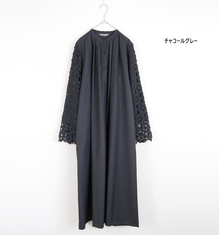 PONT DE CHALONS ポンデシャロン レース袖オケージョンワンピース レディース
