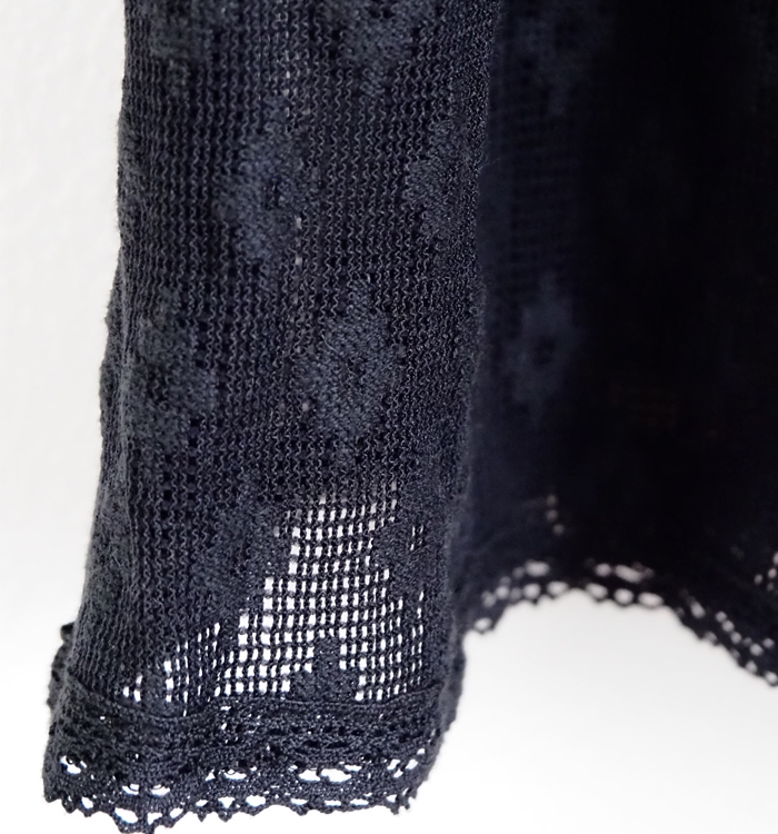 PONT DE CHALONS ポンデシャロン レースワイドペチパンツ 裾レース レイヤードパンツ