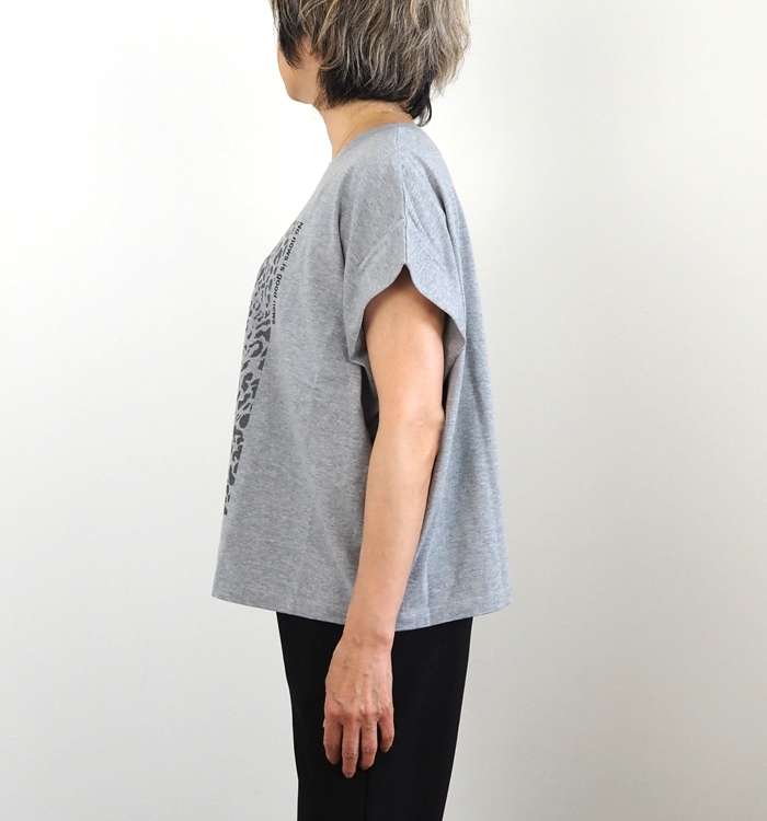 Munich ミューニック レオパードプリントタックスリーブTシャツ
