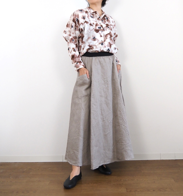 ina フレアースカート サイドスタイリング