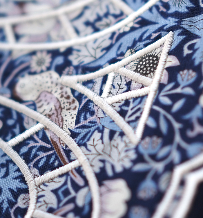 sosotto ソソット LIBERTY刺繍Tシャツ プレーティング天竺 カットソー