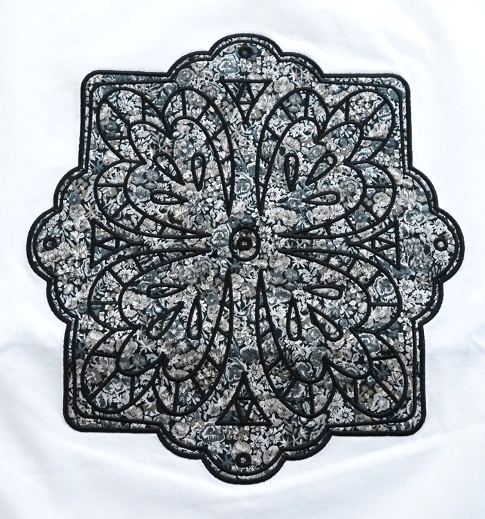 sosotto ソソット LIBERTY刺繍Tシャツ プレーティング天竺 カットソー