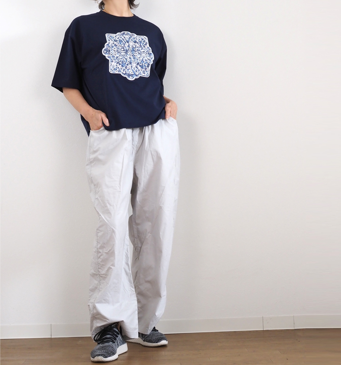 sosotto ソソット LIBERTY刺繍Tシャツ プレーティング天竺 カットソー