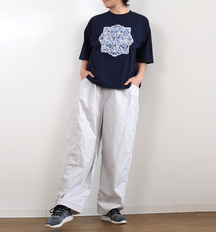sosotto ソソット LIBERTY刺繍Tシャツ プレーティング天竺 カットソー