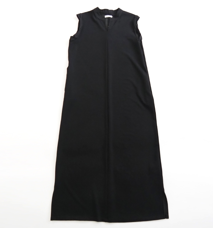 CYNICAL シニカル キーネックロングワンピース リブストレッチ