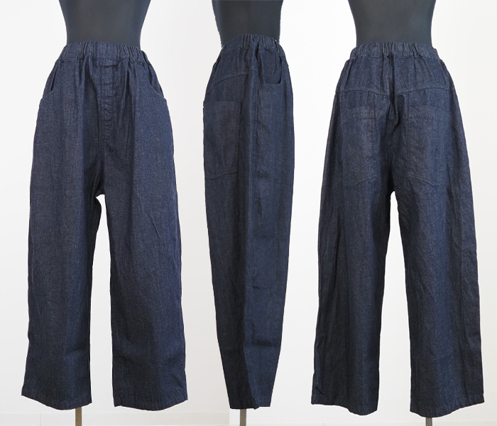 ノッポパンツ 前・横・後ろ 3方向の全体像