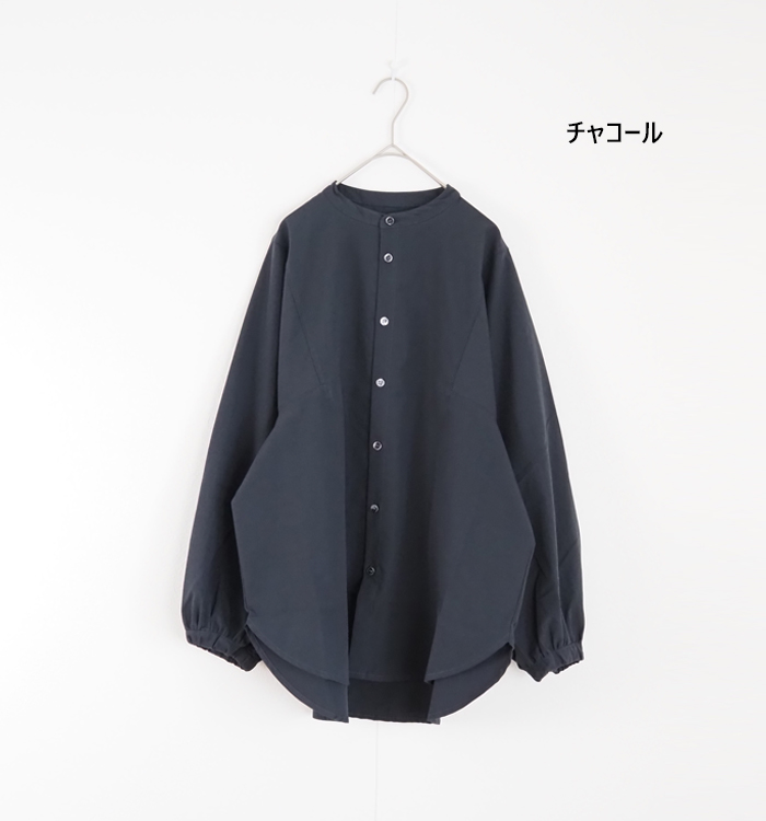 NARU factory ナルファクトリー シャツ 袖ボリューム 近江晒50sブロード レディース
