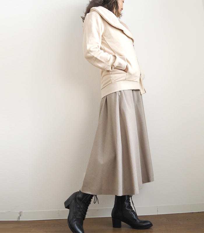 Boutique Ordinary ブティークオーディナリー 裏毛ライダースジャケット レディース