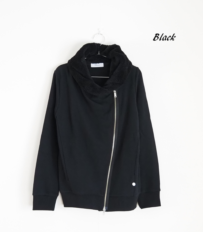 Boutique Ordinary ブティークオーディナリー 裏毛ライダースジャケット レディース