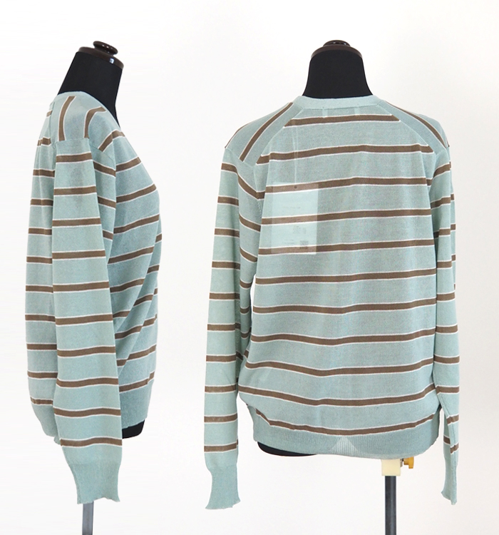 Boutique Ordinary ブティークオーディナリー シアーニットボーダーカーディガン