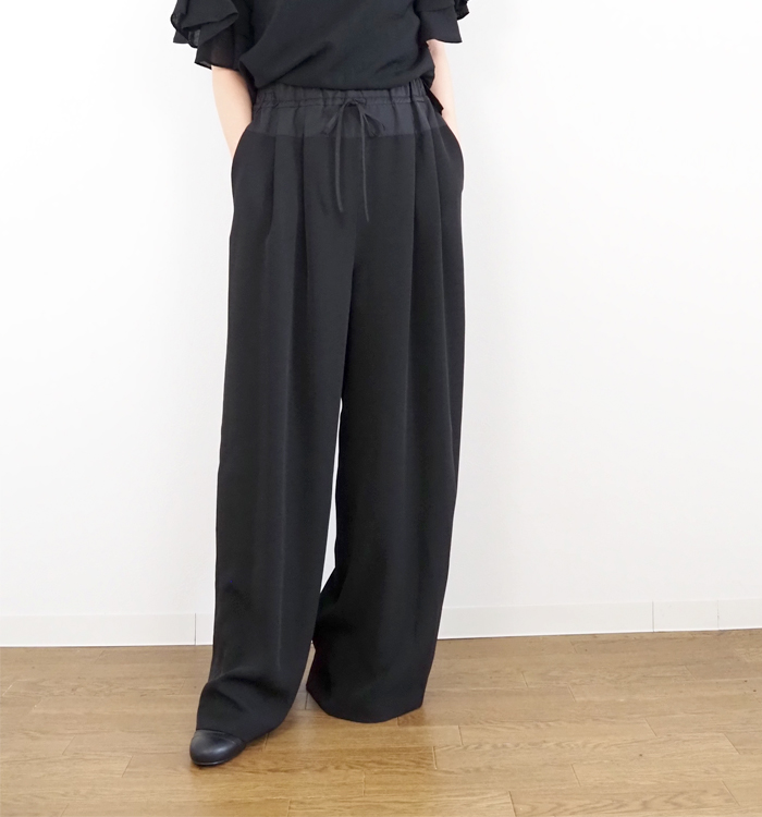 Boutique Ordinary とろみワイドパンツ