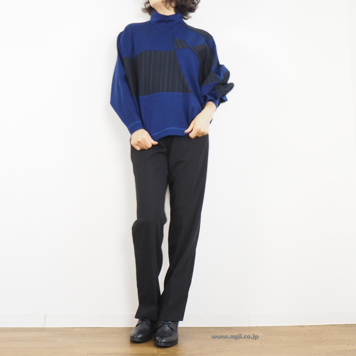 HISUI HIROKOITO ヒスイヒロコイトウ ハイネックプルオーバーカットソー レディース