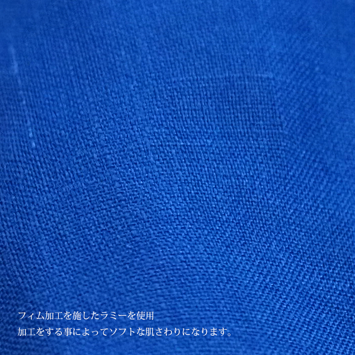 Liyoca リヨカ 半袖ブラウス ラミー素材 レディース