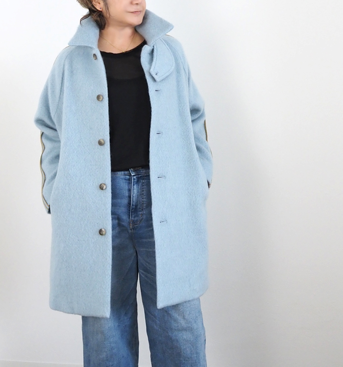 Liyoca リヨカ モヘアシャギーハーフコート レディース