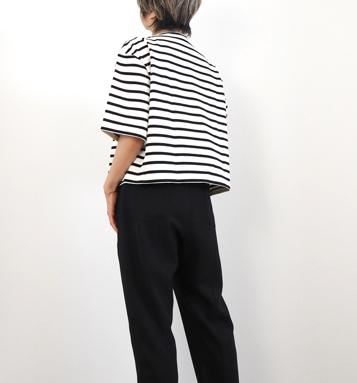 MANON ボートネックボーダーTシャツ