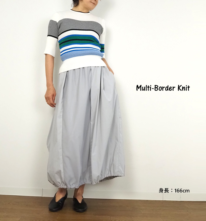 MARECHAL TERRE マルシャルテル サマーニット マルチボーダー レディース